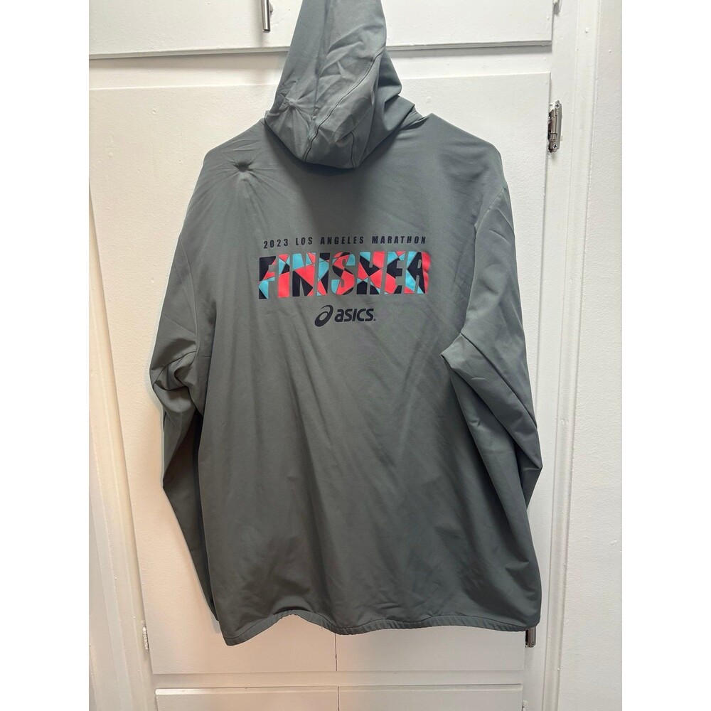 ASICS Los Angeles Marathon finisher zip up running jacket size XL - Picture 3 of 4